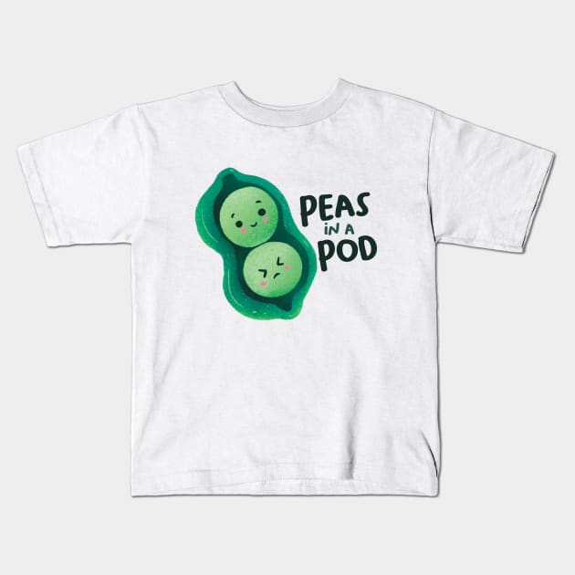 Two Peas in a Pod Kids T-Shirt by tambolbee